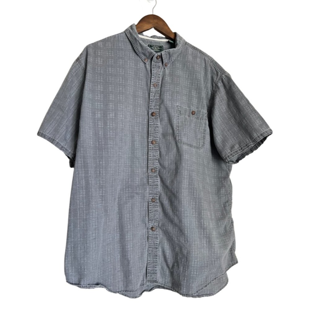 G.H. Bass & Co Grey Short Sleeve Button Down XXL